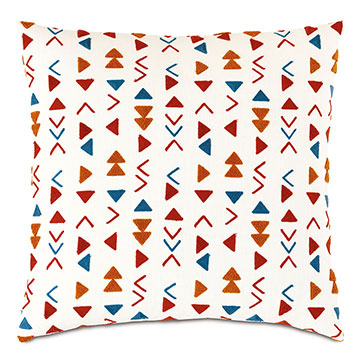 MACKAY EMBROIDERED DECORATIVE PILLOW