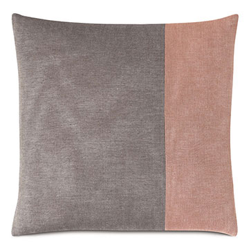 FOSSIL COLOR BLOCK DECORATIVE PILLOW