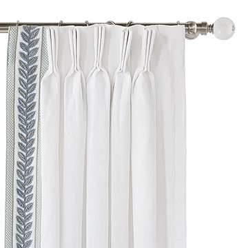 AMBERLYNN VELVET LEAF CURTAIN PANEL RIGHT