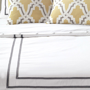 AUTRY WHITE DUVET COVER (Q)