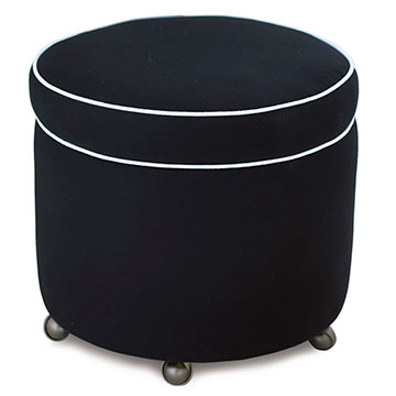 FULLERTON INK SHOE STORAGE OTTOMAN