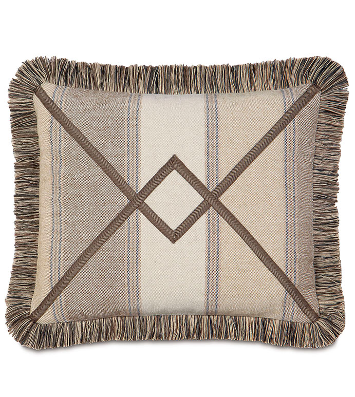 ���� 15X18 ASHBROOKE WHEAT W/BRUSH FRINGE