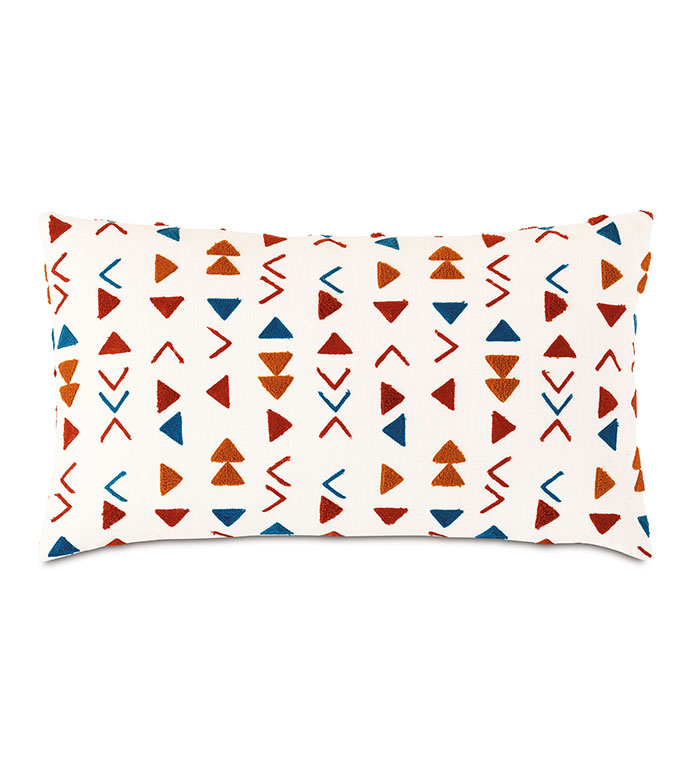 ~P 13X22 MACKAY EMBROIDERED DECORATIVE PILLOW