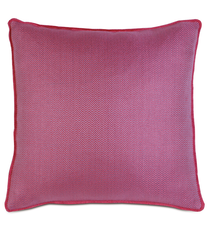 ̩ 20X20 ZIGZAG FUCHSIA W/BRUSH FRINGE