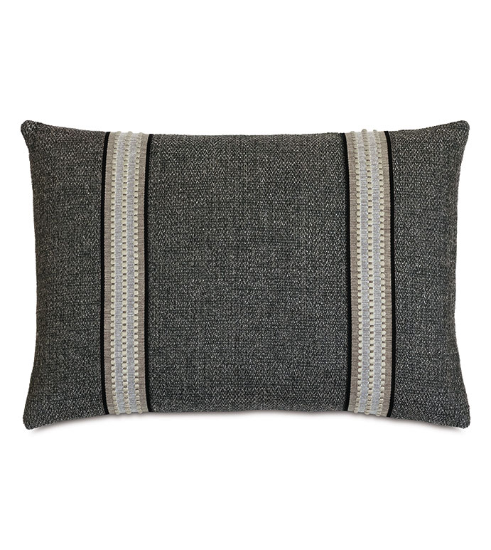 Z 16X22 ENOCH TEXTURED BORDER DECORATIVE PILLOW