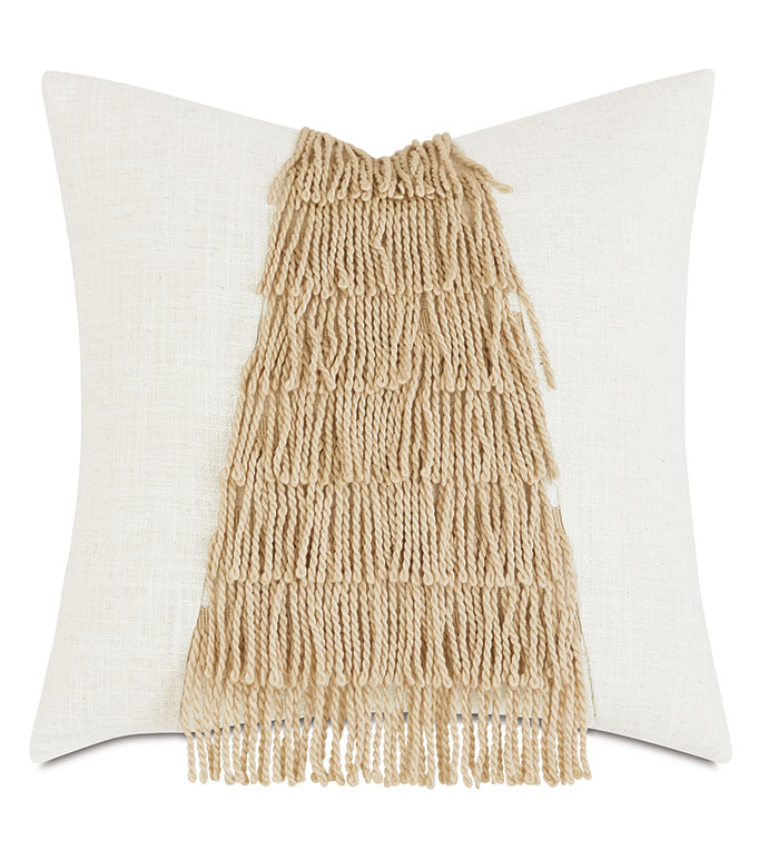  20X20 CABO BULLION FRINGE DECORATIVE PILLOW