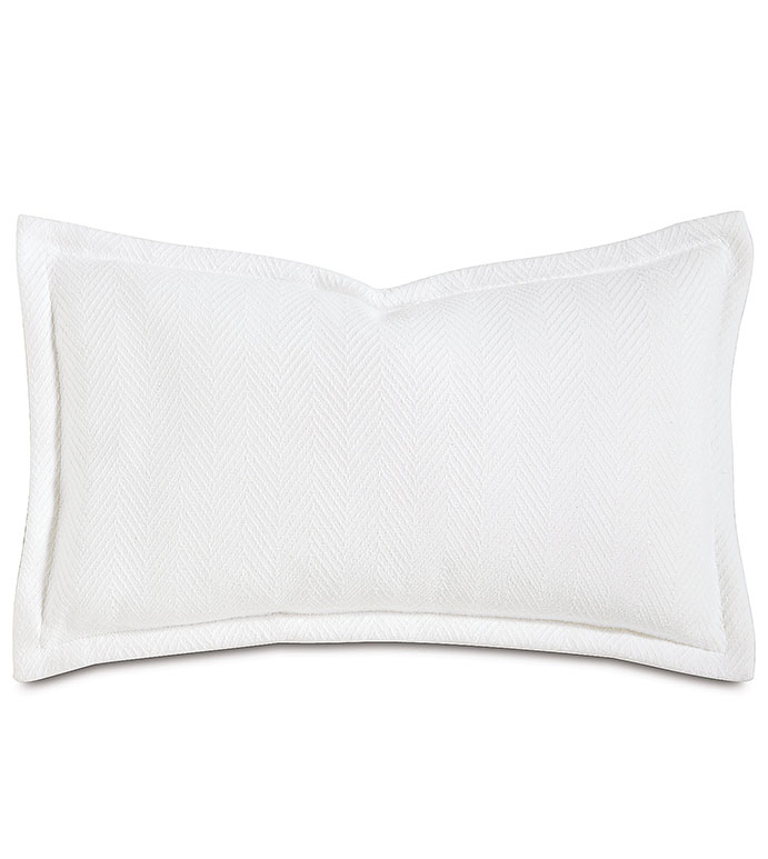  13X22 WILKE WHITE DEC PILLOW