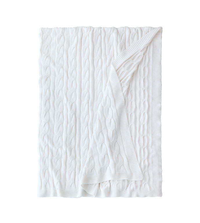 ����¡ 88X88 AVALON IVORY BED THROW