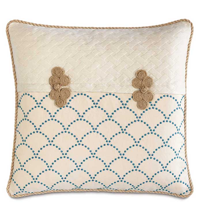 ���T 22X22 BROOKLYN LAPIS W/FROGS