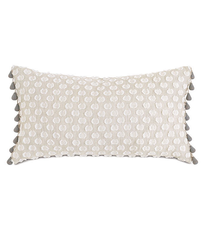 M(fi)z 15X26 FELICITY BEADED TRIM DECORATIVE PILLOW