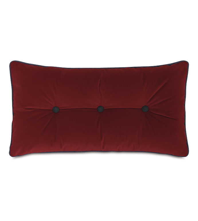  15X26 CONNERY BUTTON-TUFTED DECORATIVE PILLOW