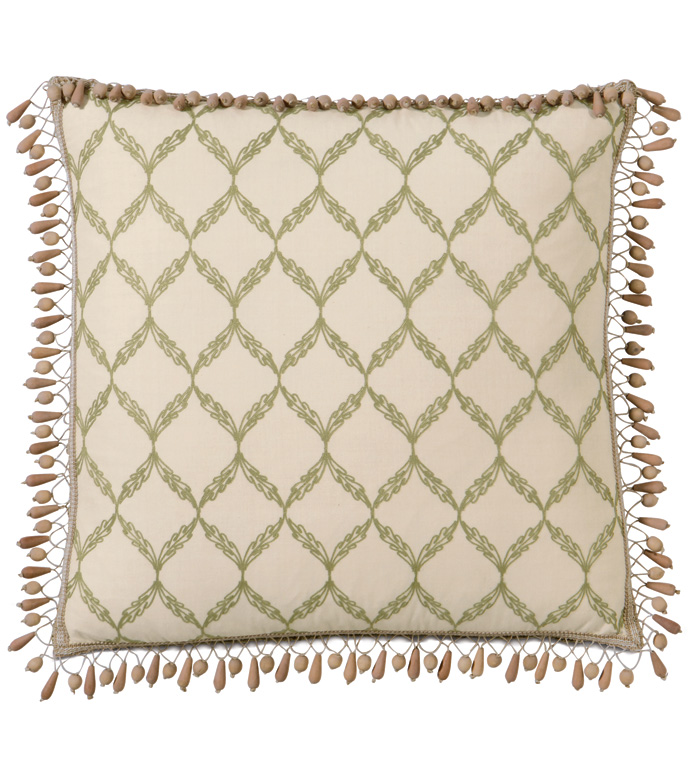 P˹ 24X24 BARTOW PALM W/BEADED TRIM