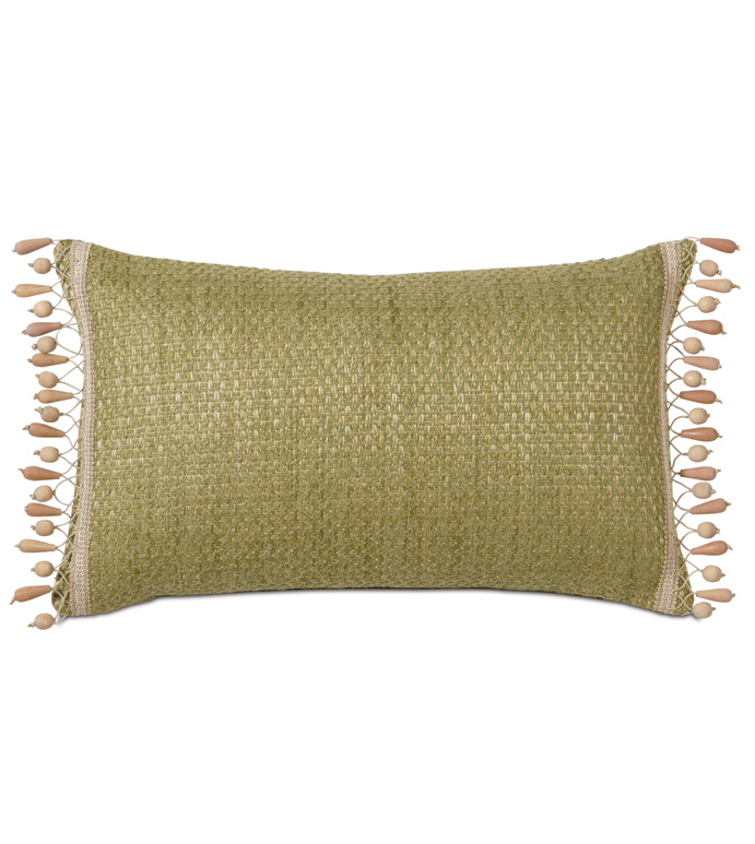 �P��˹ 13X22 WADES GREEN W/BEADED TRIM