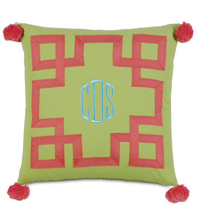 ���ȿ�Ů�� 18X18 EMBROIDERED 3-LETTER MONOGRAM
