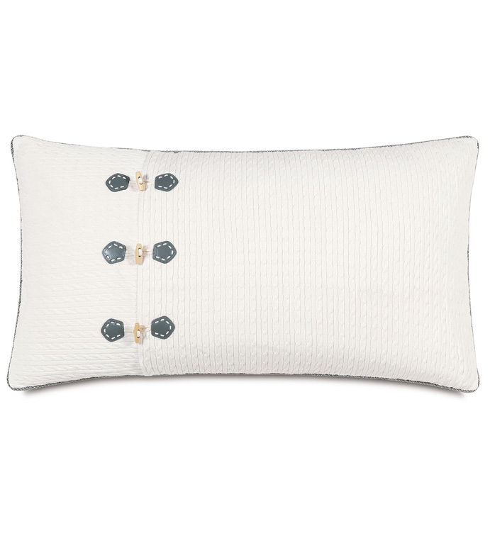  21X37 JUDE IVORY KING SHAM LEFT