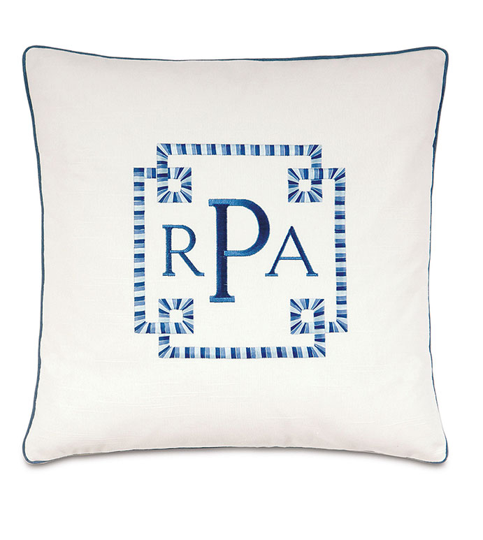�W��ƥ�� 18X18 BALDWIN WHITE W/MONOGRAM