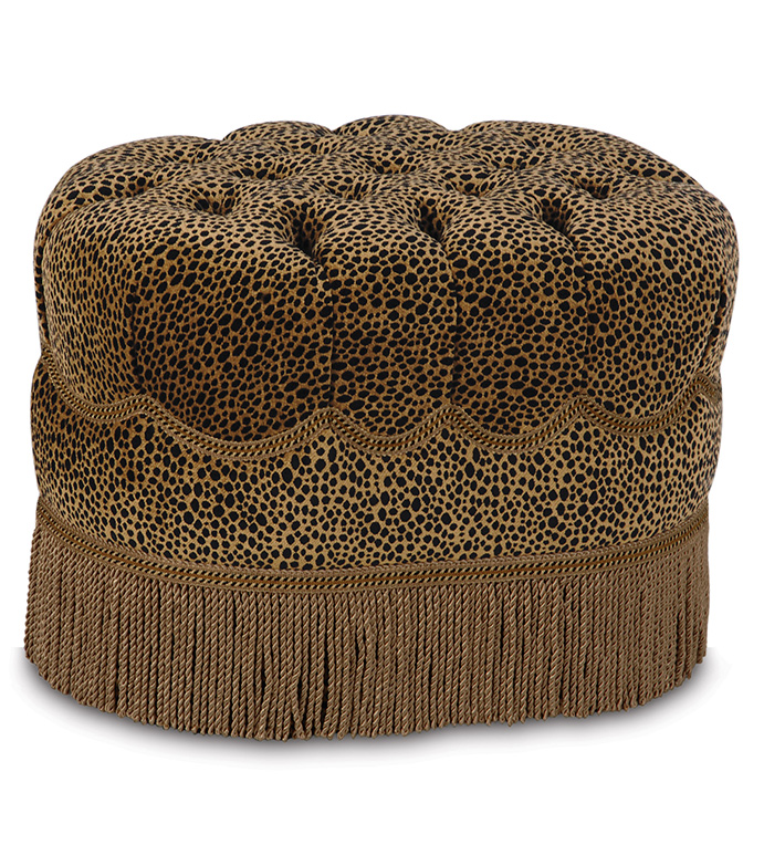 mD 16X24X19 TOGO COIN OVAL TUFTED OTTOMAN