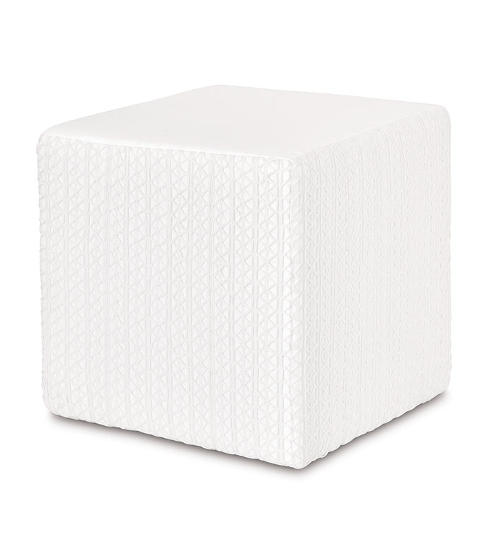 ؐz 19X19X19 BELIZE TRELLIS OTTOMAN