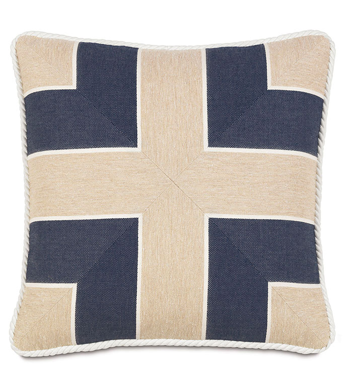 ��� 18X18 ABBOT INDIGO MITERED