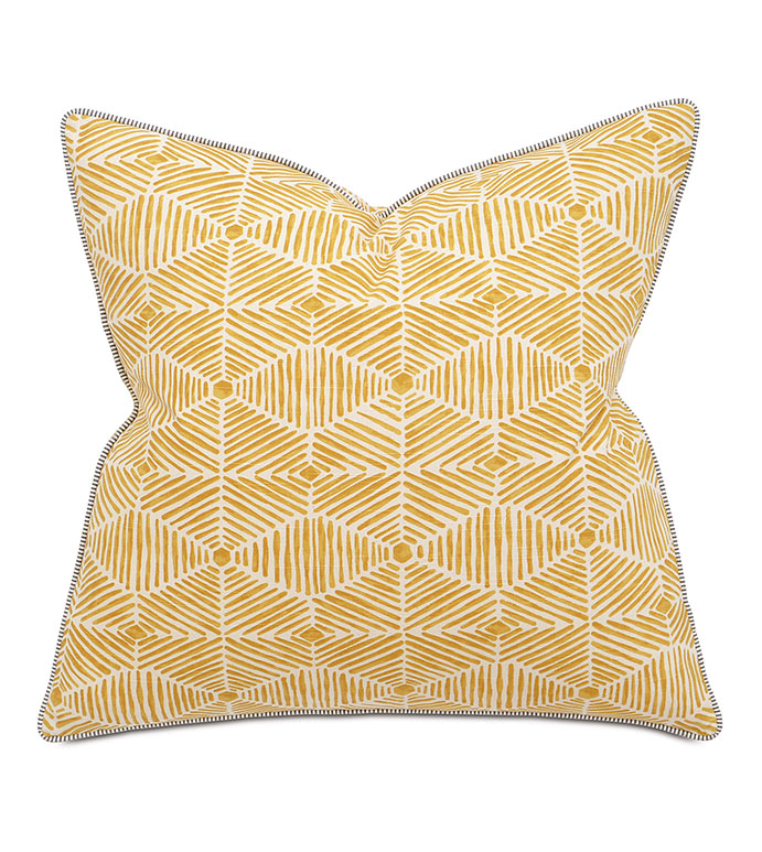 ֵ 27X27 VELDMAN MUSTARD EURO SHAM