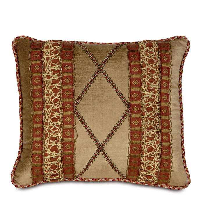 ͽ] 15X18 LUCERNE GOLD W/RUCHED INSERTS