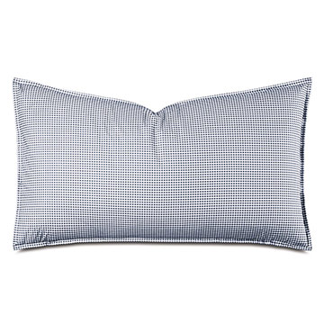-{(ln)ɫ 21X37 MALAYA GINGHAM KING SHAM IN NAVY