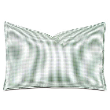 -Gɫ 20X31 MALAYA GINGHAM QUEEN SHAM IN LEAF