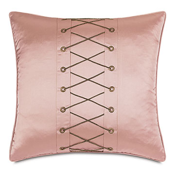  22X22 ARWEN LACING DETAIL DECORATIVE PILLOW