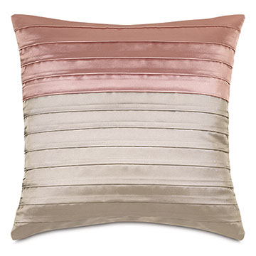  20X20 ARWEN PLEATED DECORATIVE PILLOW IN PINK