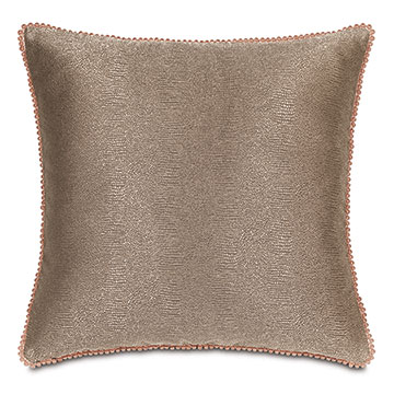  24X24 ARWEN BEAD TRIM DECORATIVE PILLOW