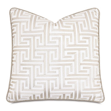 �K����˹ 22X22 SUSSEX GREEK KEY DECORATIVE PILLOW