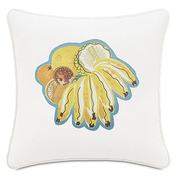 ؐz 20X20 BELIZE SCREEN-PRINT DECORATIVE PILLOW