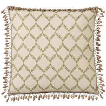 P˹ 24X24 BARTOW PALM W/BEADED TRIM