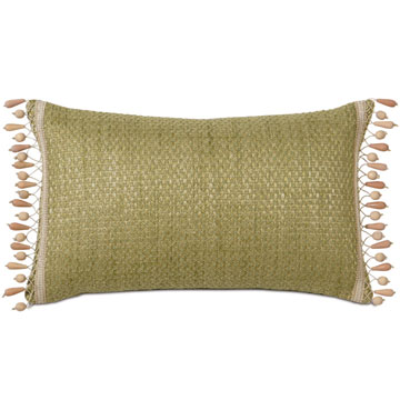 P˹ 13X22 WADES GREEN W/BEADED TRIM