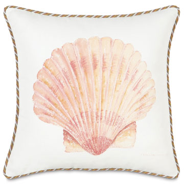 P˹ 20X20 HAND-PAINTED SCALLOP SHELL