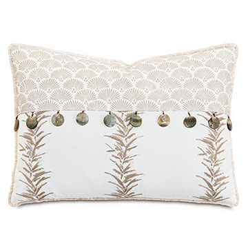 P 16X22 CASA GUAVA PIECED DECORATIVE PILLOW