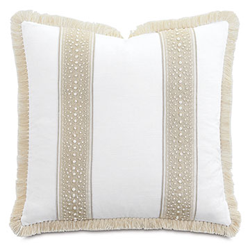 P 22X22 CASA GUAVA EMBROIDERED DECORATIVE PILLOW