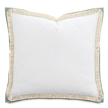 P 24X24 CASA GUAVA FRINGE DECORATIVE PILLOW