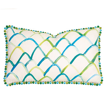 �䳱 13X22 BLUE AND GREEN SCALLOP DESIGN HP