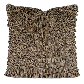 �ȸ�Ϫ 22X22 GREER LINEN W/BRUSH FRINGE