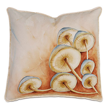 �������_(d��)��ۙ�E 20X20 BLUE MUSHROOMS HAND-PAINTED