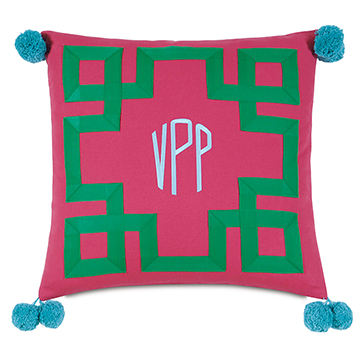 ���ȿ�Ů�� 18X18 EMBROIDERED 3-LETTER MONOGRAM
