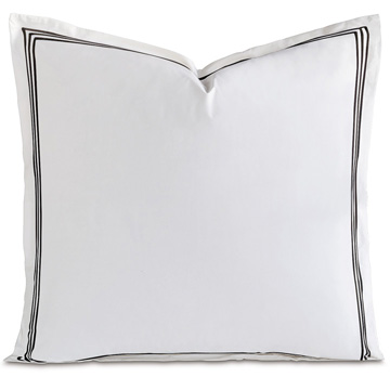�������� 27X27 TESSA WHITE/BLACK EURO SHAM