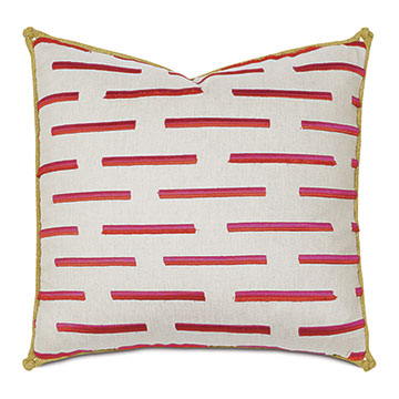 M(fi) 22X22 FAIRUZA BRUSH FRINGE DECORATIVE PILLOW