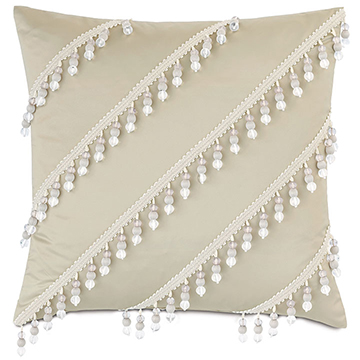 ���� 20X20 JOLENE BEADED DECORATIVE PILLOW