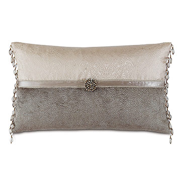 W 13X22 BELROSE IVORY W/BUTTONS & BEADS