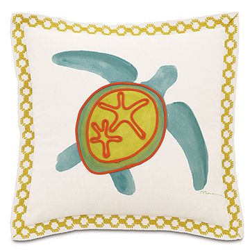 R 20X20 DUTCHESS SHELL HAND-PAINTED