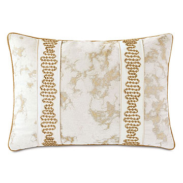 ��ِ�� 16X22 MARCEAU METALLIC MARBLE DECORATIVE PILLOW