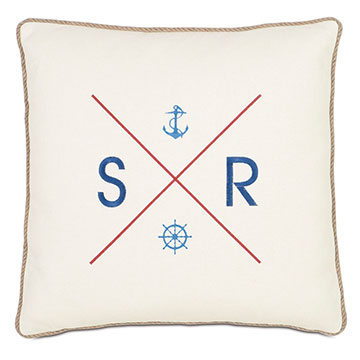  20X20 NAUTICAL FLAG MONOGRAM