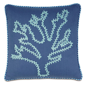 Wƥ 20X20 BREEZE SAPPHIRE W/CORAL DESIGN